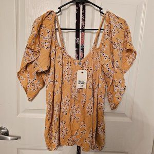 Floral off the shoulder blouse